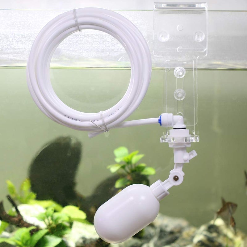 SENSTREE ZAOJIAO Auto-top-Off ATO Solution Auto Water Filler Adjustable Float Valve Mounting Aquarium Sump + 1/4" Tube 3 Meters 9.8ft Pipe RO Water Filter System PE White - Image 2